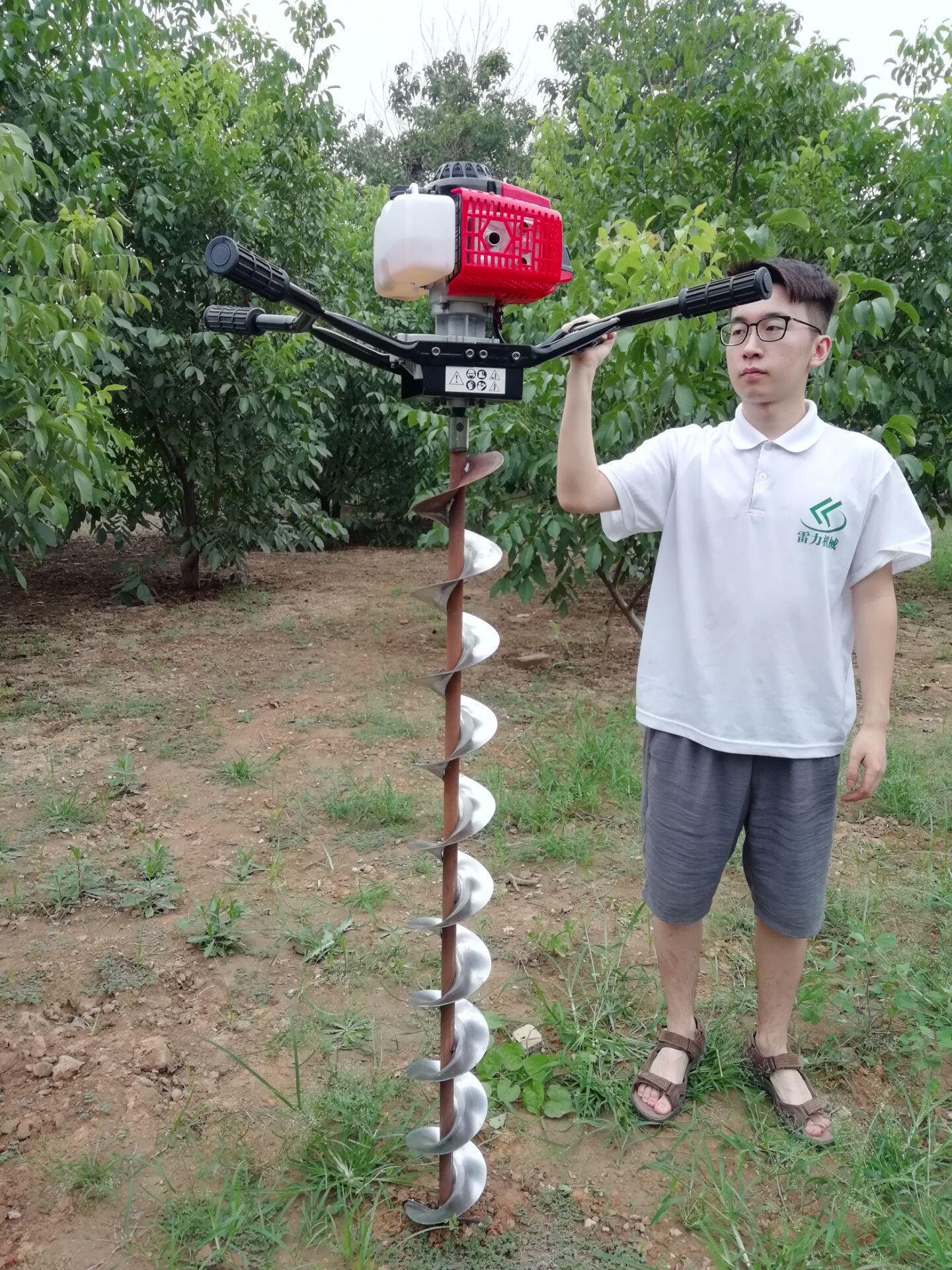 黑龙江农网改造用手扶式电线杆挖坑机超快